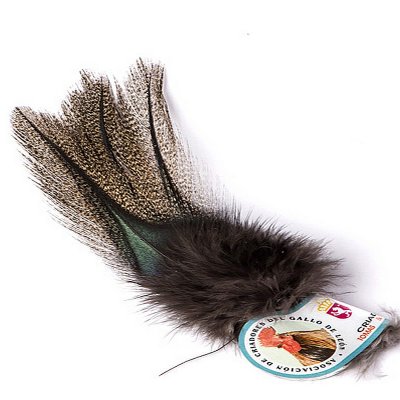 Fishax Coq De Leon (Colgadera) 6 feathers - Dark Pardo - Fishax